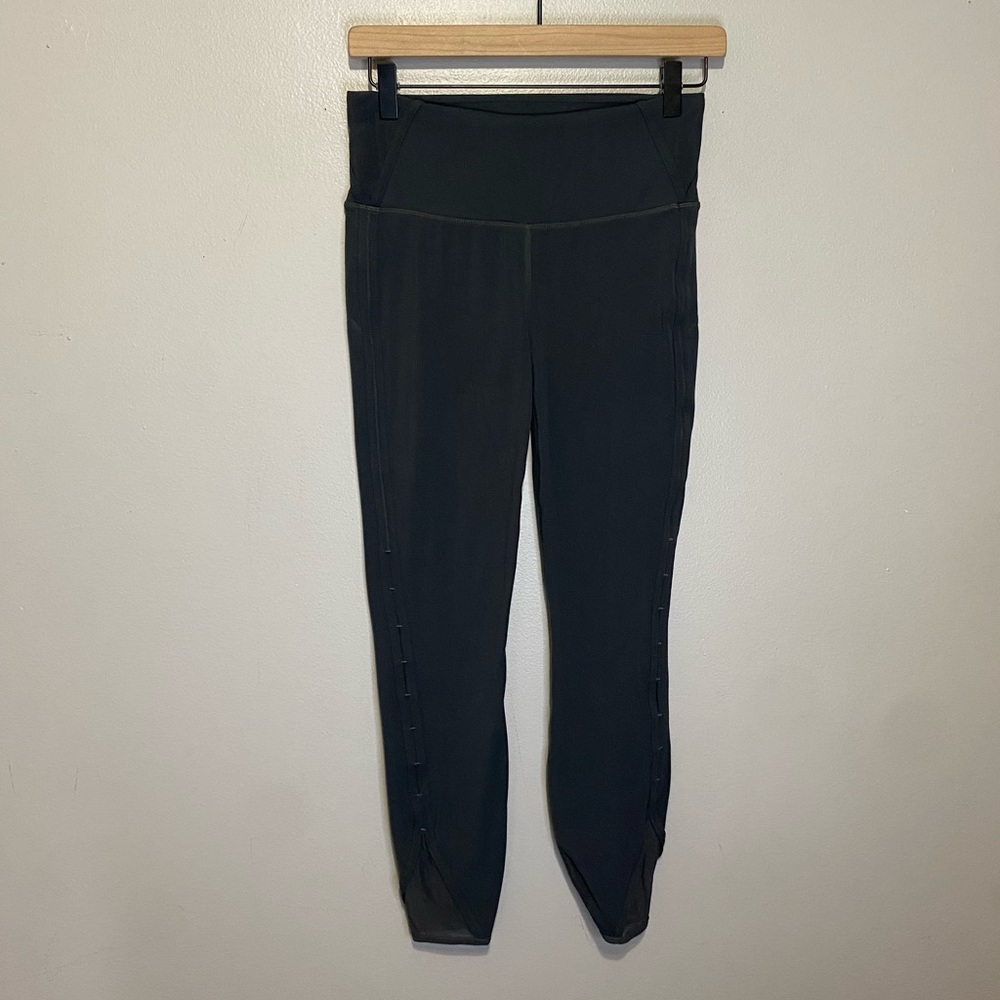 Athleta Leggings Women’s Size Small Gray Ankle Mesh